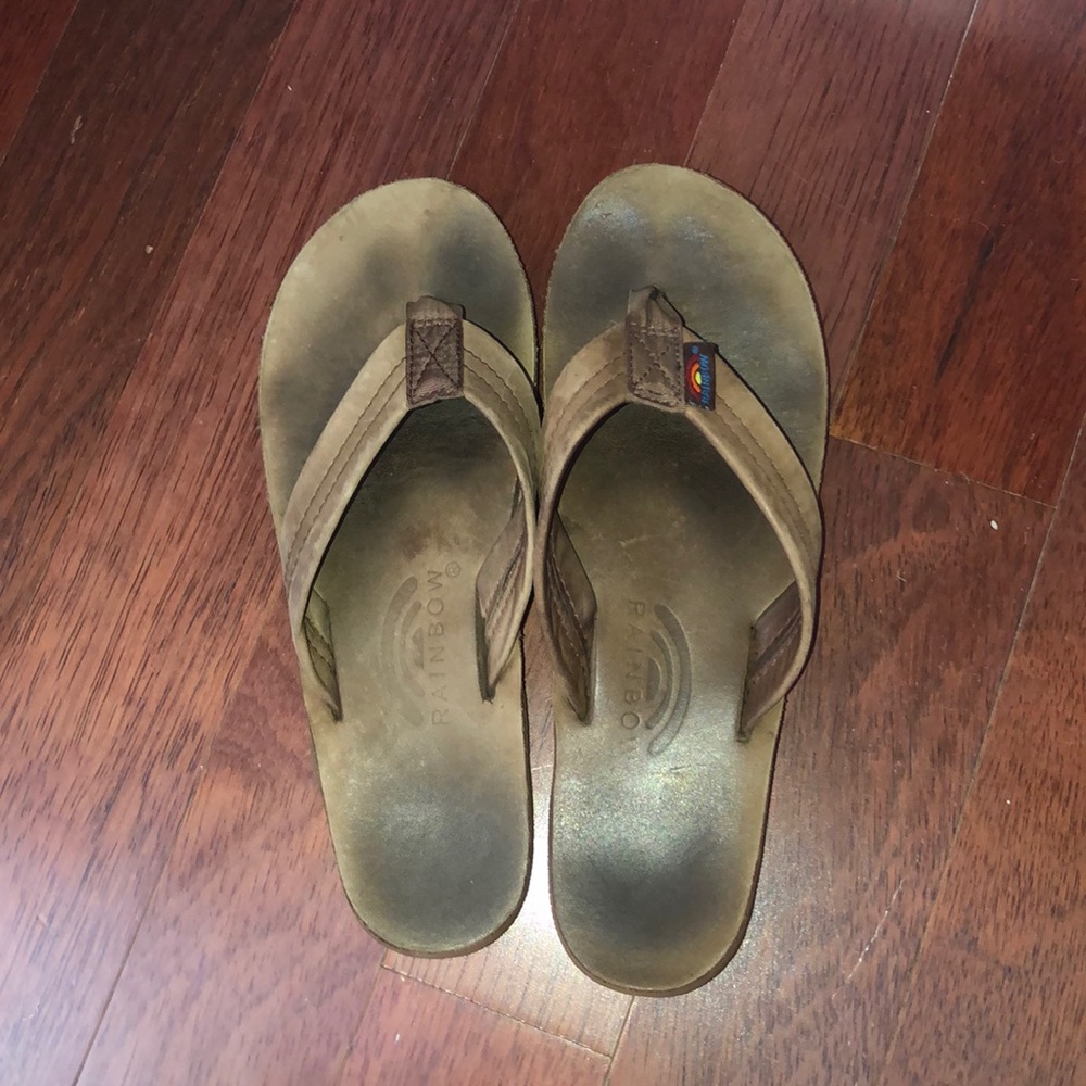 Rainbow Flip Flops